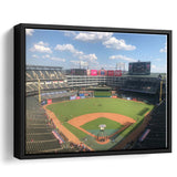 Texas Rangers Stadium Framed Canvas Prints Globe Life Field Wall Art,Sport Stadium Art Prints, Fan Gift