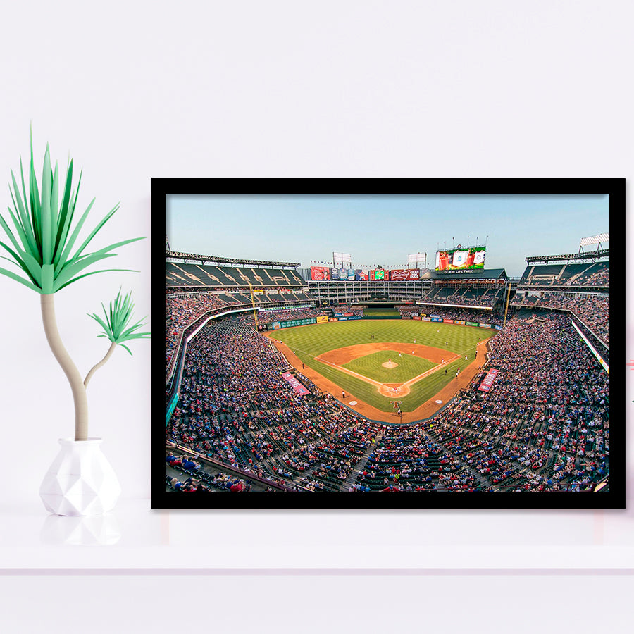 Texas Rangers Stadium Art Prints Globe Life Field Wall Art,Sport Stadium Art Prints, Fan Gift, Wall Decor