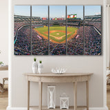 Texas Rangers Stadium Canvas Prints Globe Life Field Wall Art,Multi Panels B,Sport Stadium Art Prints, Fan Gift