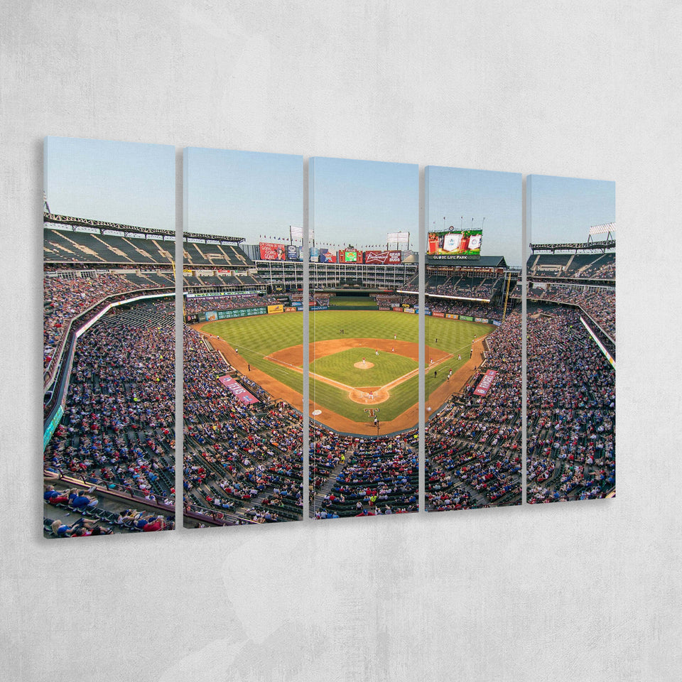 Texas Rangers Stadium Canvas Prints Globe Life Field Wall Art