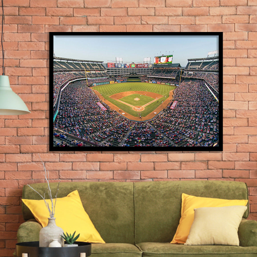 Texas Rangers Stadium Art Prints Globe Life Field Wall Art,Sport Stadi ...