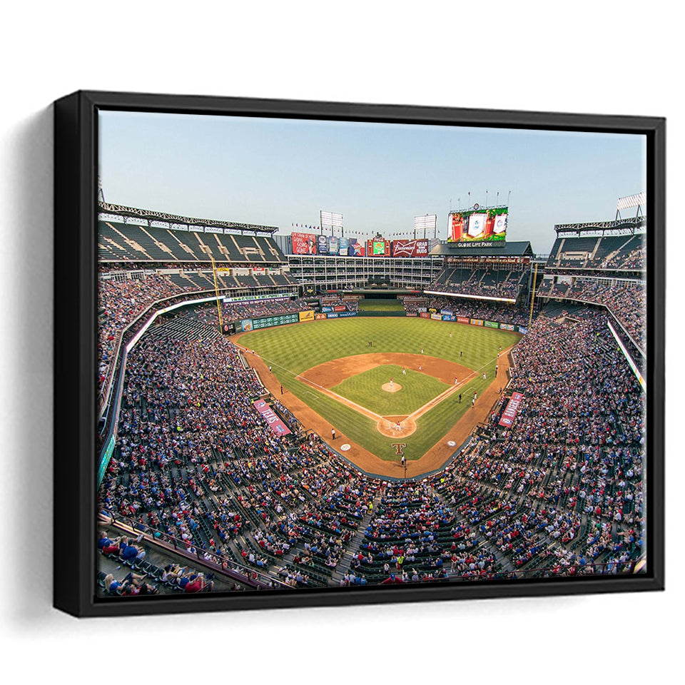 Texas Rangers Stadium Framed Canvas Prints Globe Life Field Wall Art,S ...