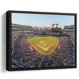 Texas Rangers Stadium Framed Canvas Prints Globe Life Field Wall Art,Sport Stadium Art Prints, Fan Gift