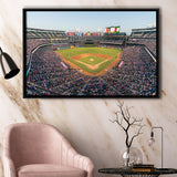 Texas Rangers Stadium Framed Canvas Prints Globe Life Field Wall Art,Sport Stadium Art Prints, Fan Gift