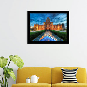 Texas State Capito Liowa State Capitol Framed Wall Art Prints - Framed Prints, Prints for Sale, Framed Art