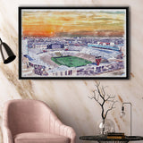 Texas Tech Red Raiders Jones ATT Stadium Watercolor, Sport Art Prints Fan Gift, Framed Canvas Prints Wall Art Decor