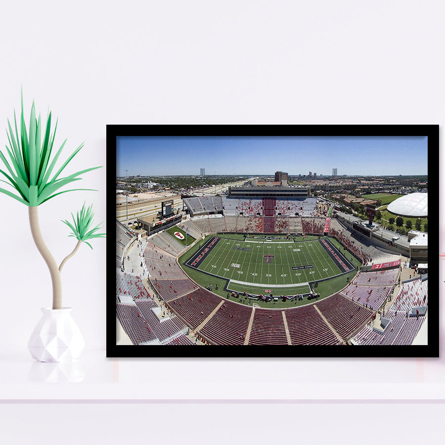 Texas Tech Red Raiders Wall Art Jones ATT,Sport Stadium Art Prints, Fan Gift, Wall Decor