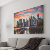 Skyscrapers From Manhattan New York Canvas Wall Art - Canvas Prints, Prints for Sale, Canvas Painting, Canvas On Sale