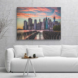 Skyscrapers From Manhattan New York Canvas Wall Art - Canvas Prints, Prints for Sale, Canvas Painting, Canvas On Sale