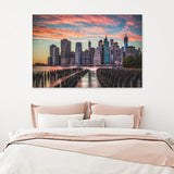 Skyscrapers From Manhattan New York Canvas Wall Art - Canvas Prints, Prints for Sale, Canvas Painting, Canvas On Sale