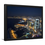 The Aerial Night Shot Of The Beirut In Lebanon Framed Art Prints Wall Decor - Painting Art, Wall Art, Home Decor