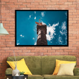The Angel of Independence in Mexico City, Mexico Skyline Framed Art Prints Wall Art Decor,Black Frame, Ready to hang