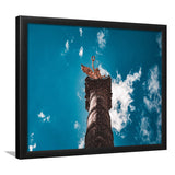 The Angel of Independence in Mexico City, Mexico Skyline Framed Art Prints Wall Art Decor,Black Frame, Ready to hang
