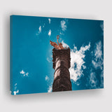 The Angel of Independence in Mexico City, Mexico Skyline Canvas Prints Wall Art Decor - Painting Canvas, Ready to hang