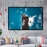 The Angel of Independence in Mexico City, Mexico Skyline Framed Art Prints Wall Art Decor,Black Frame, Ready to hang