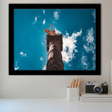 The Angel of Independence in Mexico City, Mexico Skyline Framed Art Prints Wall Art Decor,Black Frame, Ready to hang