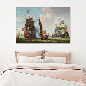 The Arrival Of Michiel Adriaanszoon De Ruyter 1607 76 In Amsterdam Canvas Wall Art - Canvas Prints, Prints For Sale, Painting Canvas