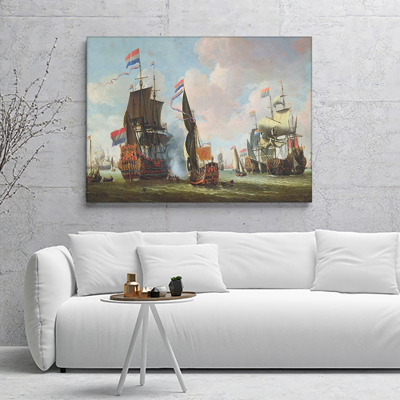 The Arrival Of Michiel Adriaanszoon De Ruyter 1607 76 In Amsterdam Canvas Wall Art - Canvas Prints, Prints For Sale, Painting Canvas