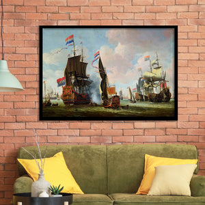 The Arrival Of Michiel Adriaanszoon De Ruyter 1607 76 In Amsterdam Framed Art Prints Wall Decor - Painting Art, Framed Picture, Home Decor