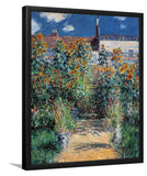 The ArtistS Garden At Vetheuil By Claude Monet-Art Print,Frame Art,Plexiglass Cover