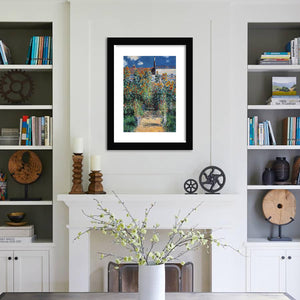 The ArtistS Garden At Vetheuil By Claude Monet-Canvas Art,Art Print,Framed Art,Plexiglass cover