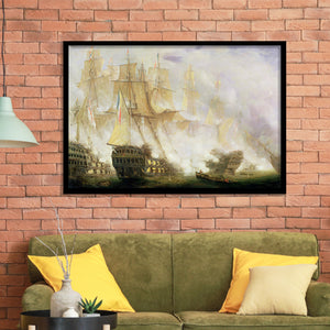 The Battle Of Trafalgar C 1841 Framed Art Prints Wall Decor - Painting Art, Framed Picture, Home Decor, For Sale