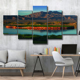 The Best Dye In Sin City Las Vegas Paiute Golf Resort, Golf Art Print, 5 Panels Canvas Prints Wall Art Decor