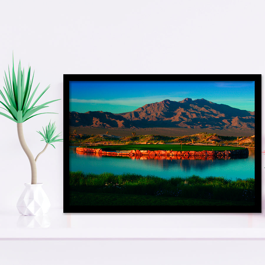 The Best Dye In Sin City Las Vegas Paiute Golf Resort, Golf Sport Print, Golf Lover, Framed Art Prints Home Decor