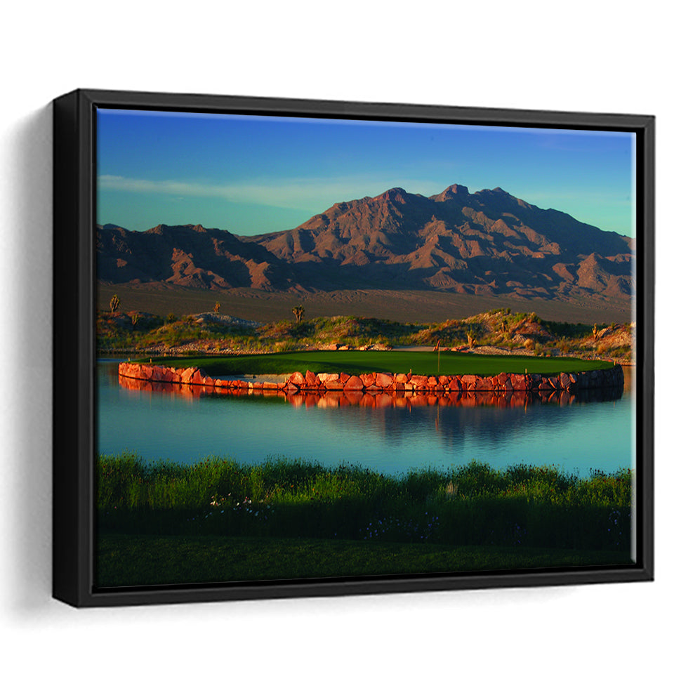 The Best Dye In Sin City Las Vegas Paiute Golf Resort, Golf Art Print, Framed Canvas Prints Wall Art Decor, Floating Frame
