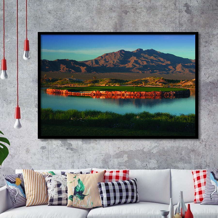 The Best Dye In Sin City Las Vegas Paiute Golf Resort, Golf Sport Print, Golf Lover, Framed Art Prints Home Decor