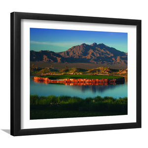 The Best Dye In Sin City Las Vegas Paiute Golf Resort, Golf Art Print, Framed Art Prints Wall Decor, White Border