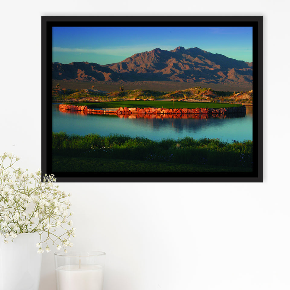 The Best Dye In Sin City Las Vegas Paiute Golf Resort, Golf Art Print, Framed Canvas Prints Wall Art Decor, Floating Frame