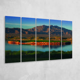 The Best Dye In Sin City Las Vegas Paiute Golf Resort, 5 Panels Extra Large Canvas Prints Wall Art Decor