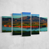 The Best Dye In Sin City Las Vegas Paiute Golf Resort, Golf Art Print, 5 Panels Canvas Prints Wall Art Decor