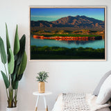 The Best Dye In Sin City Las Vegas Paiute Golf Resort, Golf Art Print, Framed Canvas Prints Wall Art Decor, Floating Frame