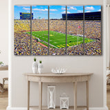 The Big House Wall Art Michigan Stadium Canvas Prints,Multi Panels B,Sport Stadium Art Prints, Fan Gift