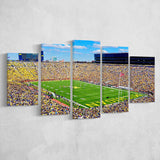 The Big House Wall Art Michigan Stadium Canvas Prints,Multi Panels,Sport Stadium Art Prints, Fan Gift