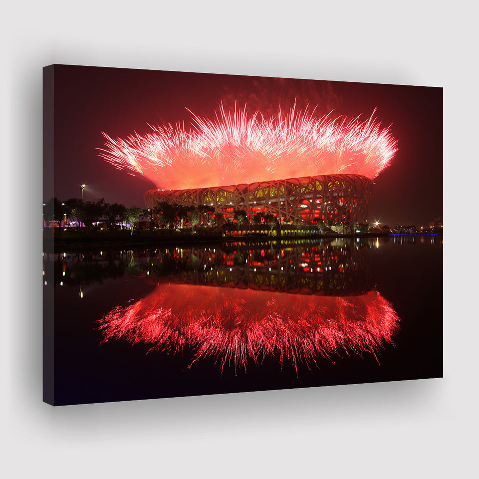 The Birds Nest Stadium, Stadium Canvas, Sport Art, Gift for him, Fan Gift, Canvas Prints Wall Art Decor