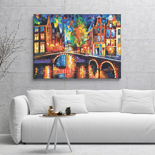 The Bridges Of Amsterdam Canvas Wall Art - Canvas Prints, Prints For Sale, Painting Canvas,Canvas On Sale