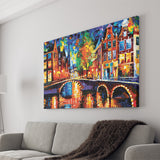 The Bridges Of Amsterdam Canvas Wall Art - Canvas Prints, Prints For Sale, Painting Canvas,Canvas On Sale