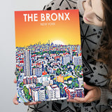 The Bronx New York Art Sunset Landscape ,City Art Print, Large Canvas, Canvas Print Wall Art Home Decor