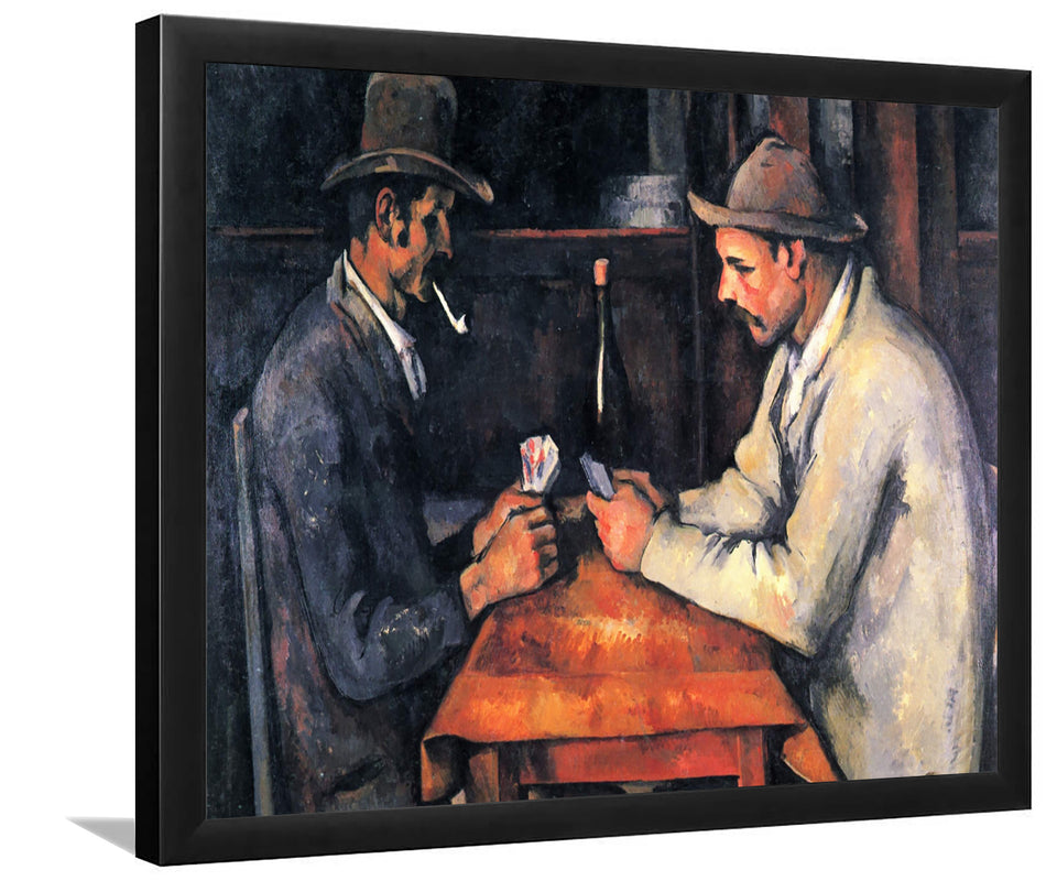 The Card Players By Paul Cezanne-Art Print,Canvas Art,Frame Art,Plexiglass Cover