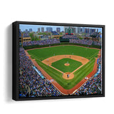 The Chicago Cubs Defeated The Arizona Diamondbacks During Framed Canvas Prints Wall Art - Painting Prints, Home Wall Decor, Painting Canvas
