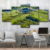 The Club At New Seabury Offers A Cape Escape, Golf Art Print, 5 Panels Canvas Prints Wall Art Decor