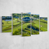 The Club At New Seabury Offers A Cape Escape, Golf Art Print, 5 Panels Canvas Prints Wall Art Decor