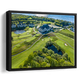 The Club At New Seabury Offers A Cape Escape, Golf Art Print, Framed Canvas Prints Wall Art Decor, Floating Frame