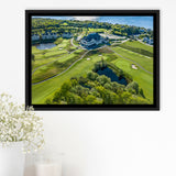 The Club At New Seabury Offers A Cape Escape, Golf Art Print, Framed Canvas Prints Wall Art Decor, Floating Frame