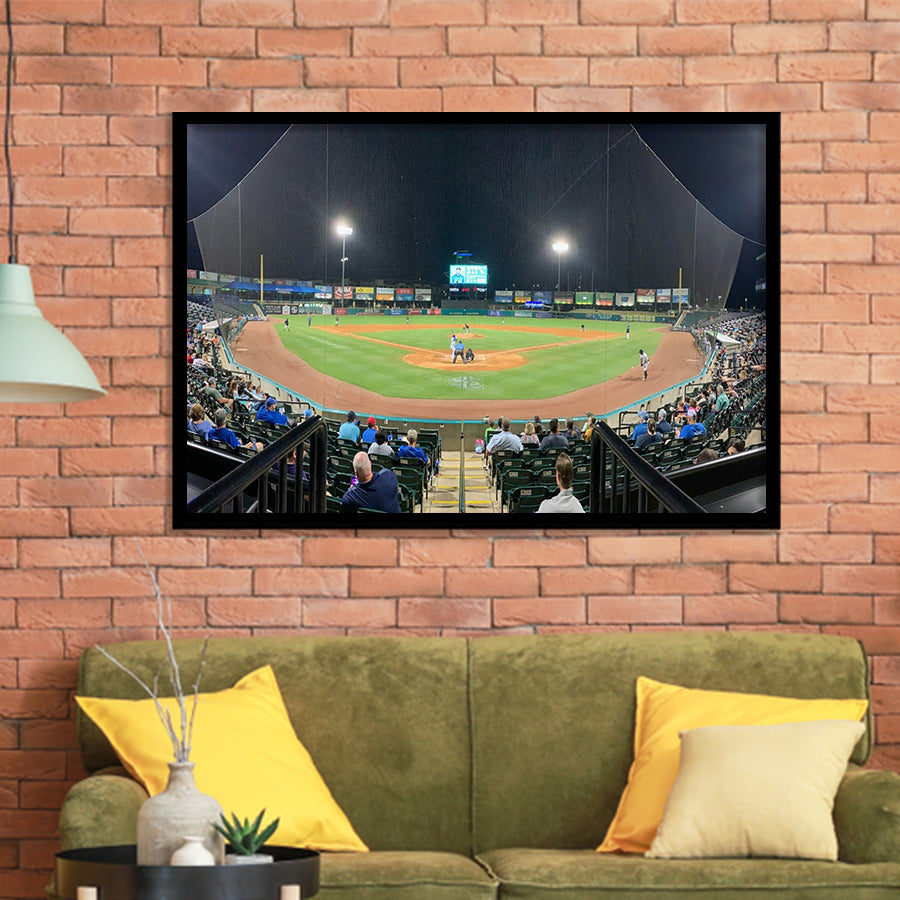 The Diamond Stadium, Stadium Canvas, Sport Art, Gift for him, Framed Art Prints Wall Art Decor, Framed Picture