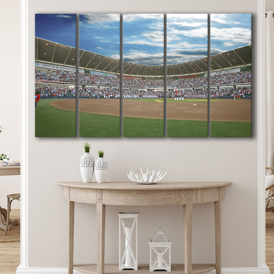 The Diamond Stadium in Virginia, Stadium Canvas, Sport Art, Gift for him, Multi Panels B, Canvas Prints Wall Art Decor