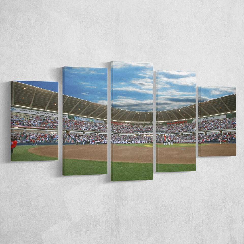 The Diamond Stadium in Virginia, Stadium Canvas, Sport Art, Large Canvas, Multi Panels, Canvas Prints Wall Art Decor